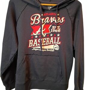 5th & Ocean Atlanta Braves Hoodie - Black and Red